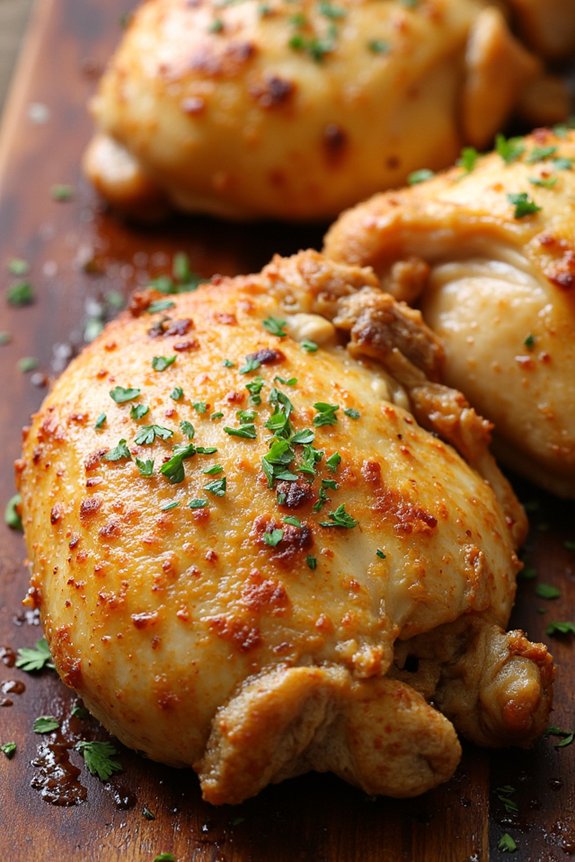 garlic parmesan chicken thighs