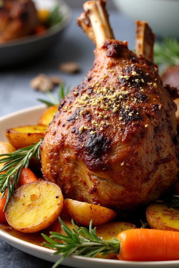 garlic rosemary marinated lamb