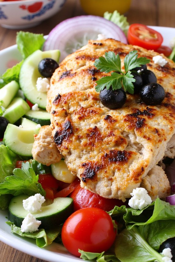 greek chicken salad delight