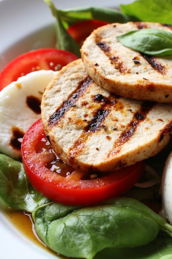 grilled chicken caprese salad