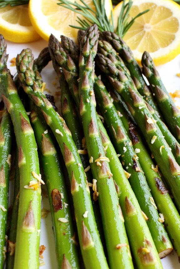 grilled lemon herb asparagus