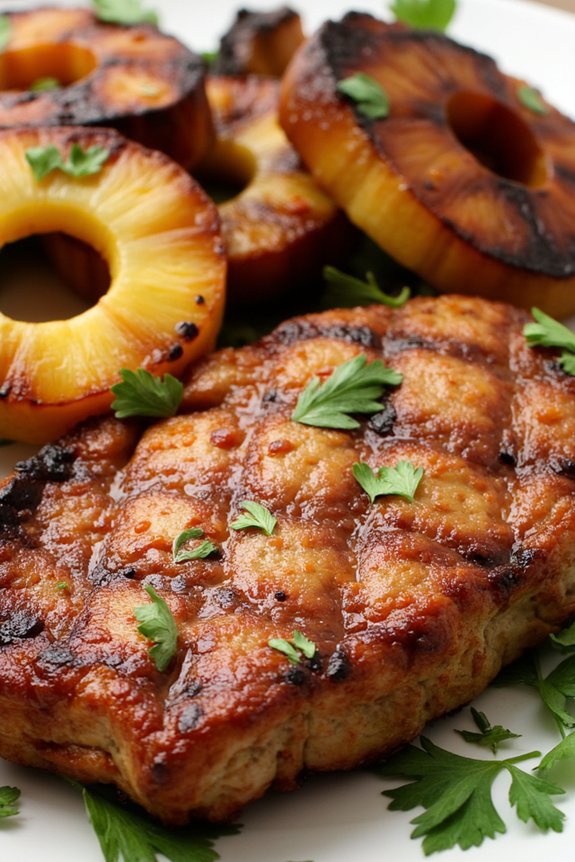 grilled pineapple pork chops recipe