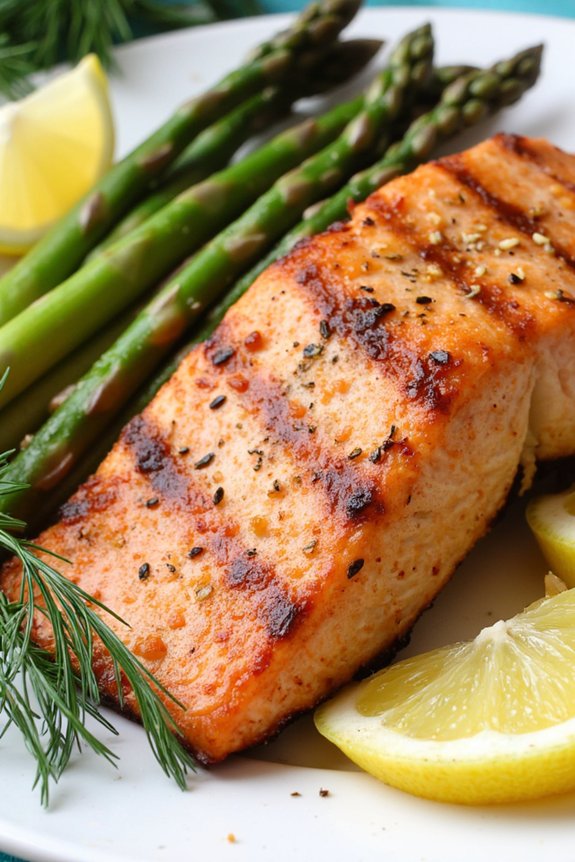 grilled salmon and asparagus