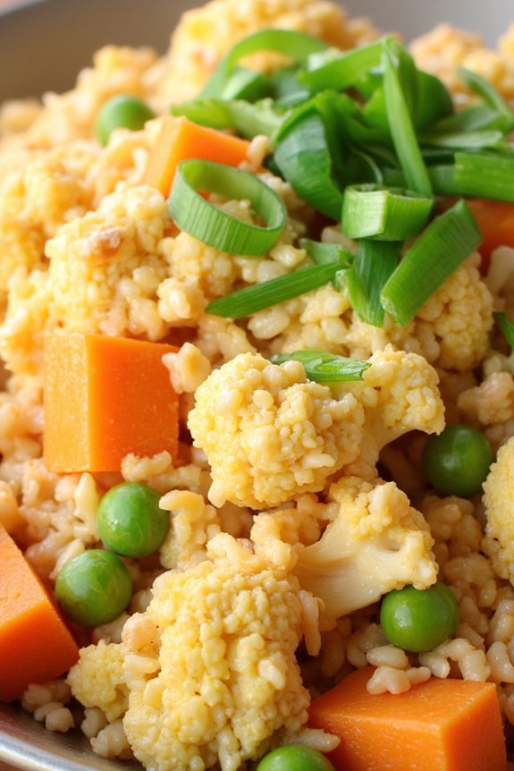 healthy cauliflower fried rice
