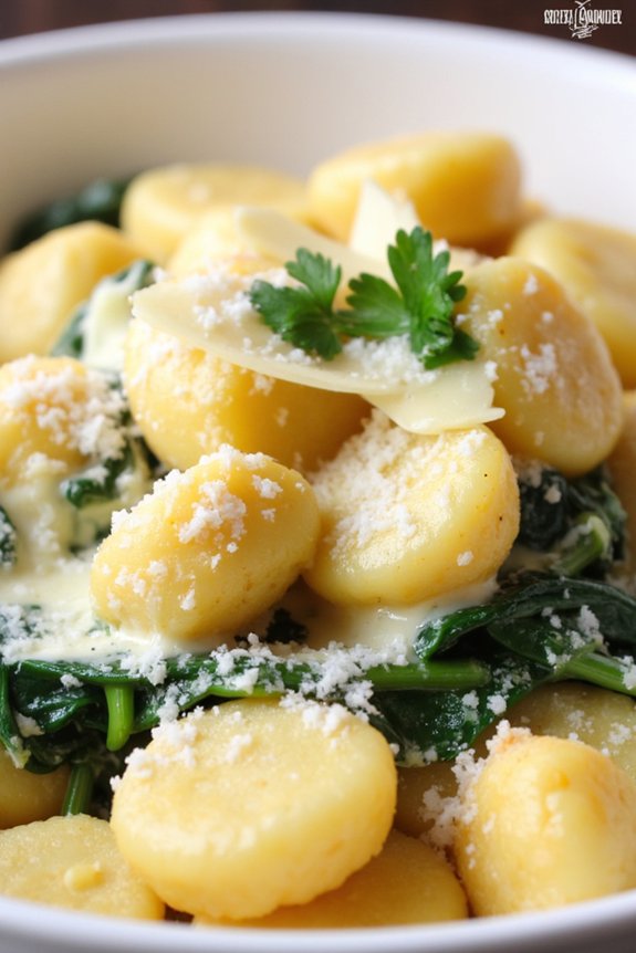 healthy cauliflower gnocchi dish