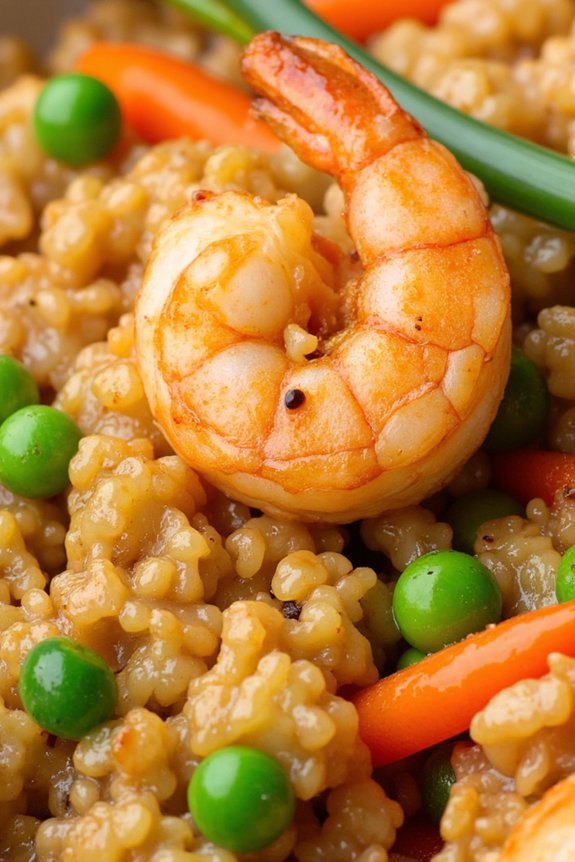 healthy cauliflower shrimp fried rice
