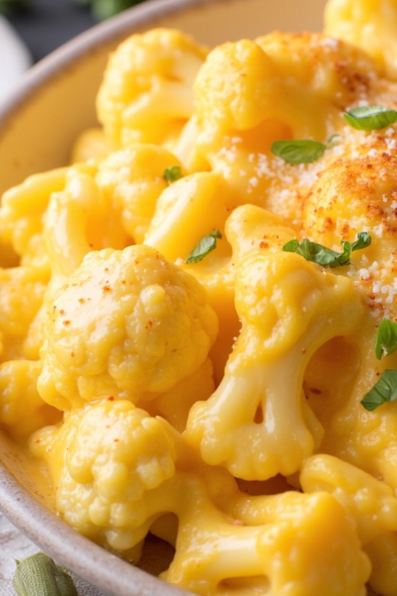 healthy cheesy cauliflower dish