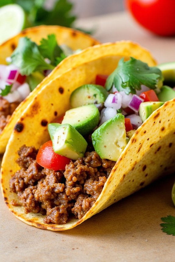 healthy ground turkey tacos