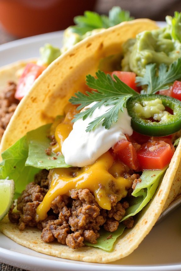healthy ground turkey tacos