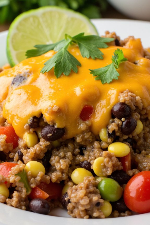 healthy mexican quinoa casserole