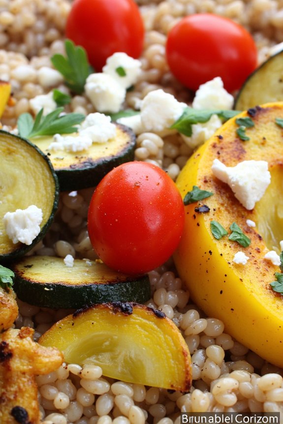 healthy roasted vegetable salad