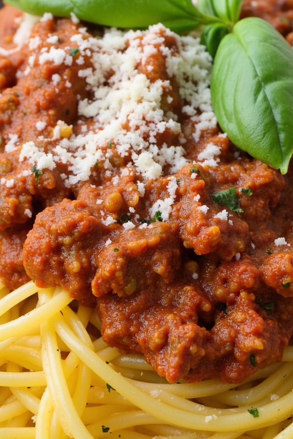 healthy spaghetti squash bolognese