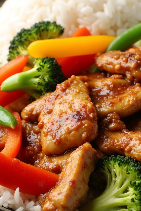healthy teriyaki chicken stir fry