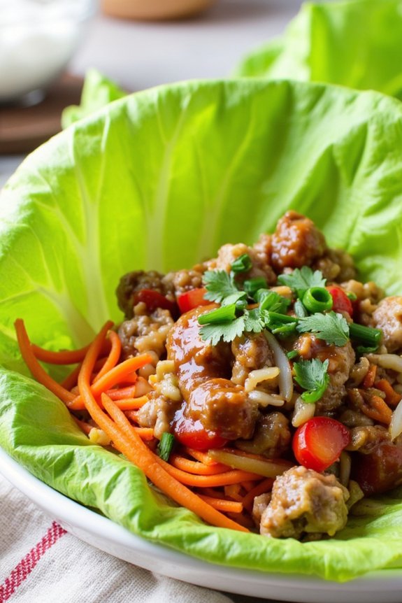 healthy turkey lettuce wraps