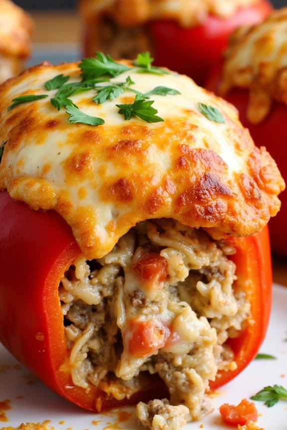 healthy turkey stuffed peppers
