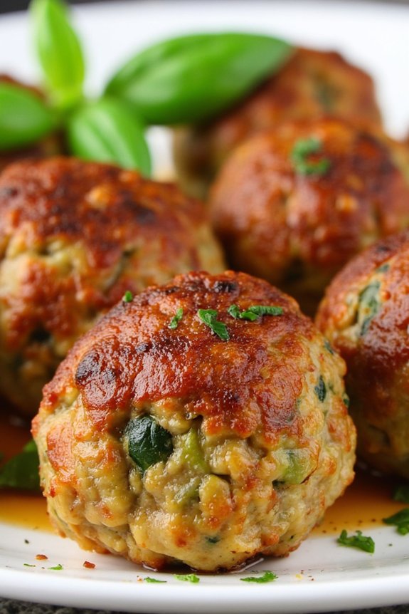 healthy turkey zucchini meatballs