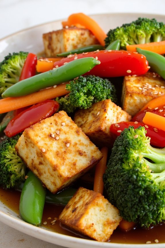 healthy vegetable tofu stir fry