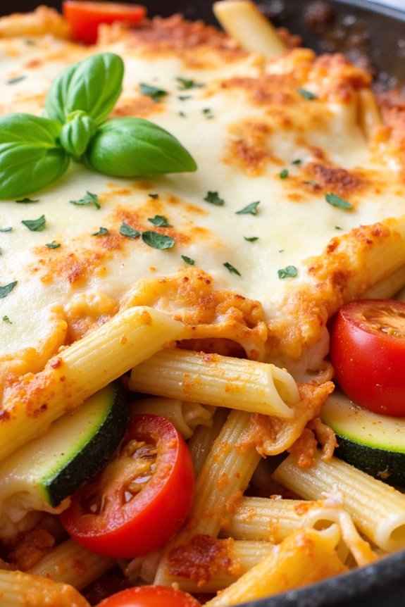 healthy zucchini tomato casserole