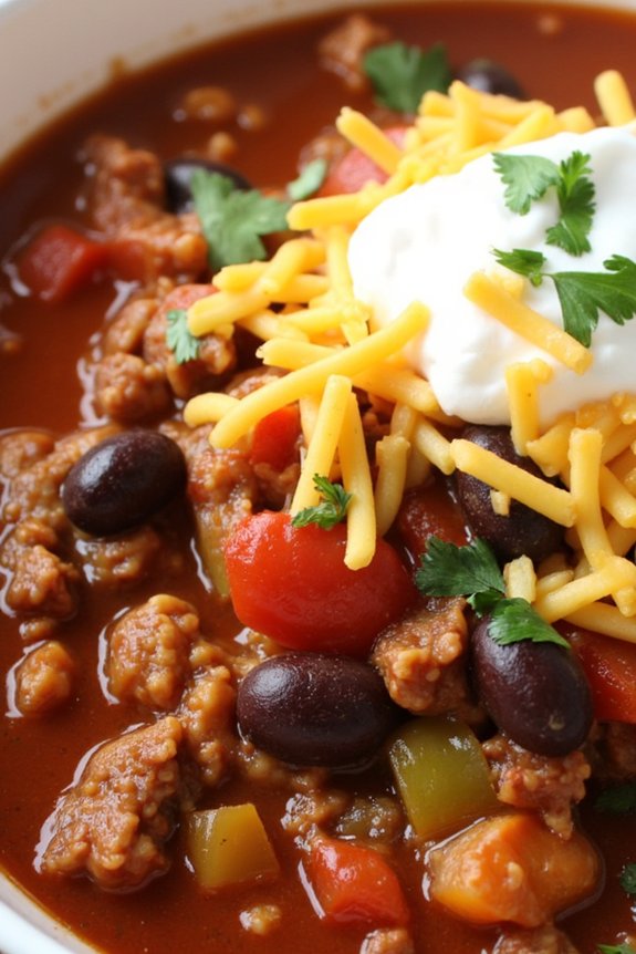 hearty and comforting chili