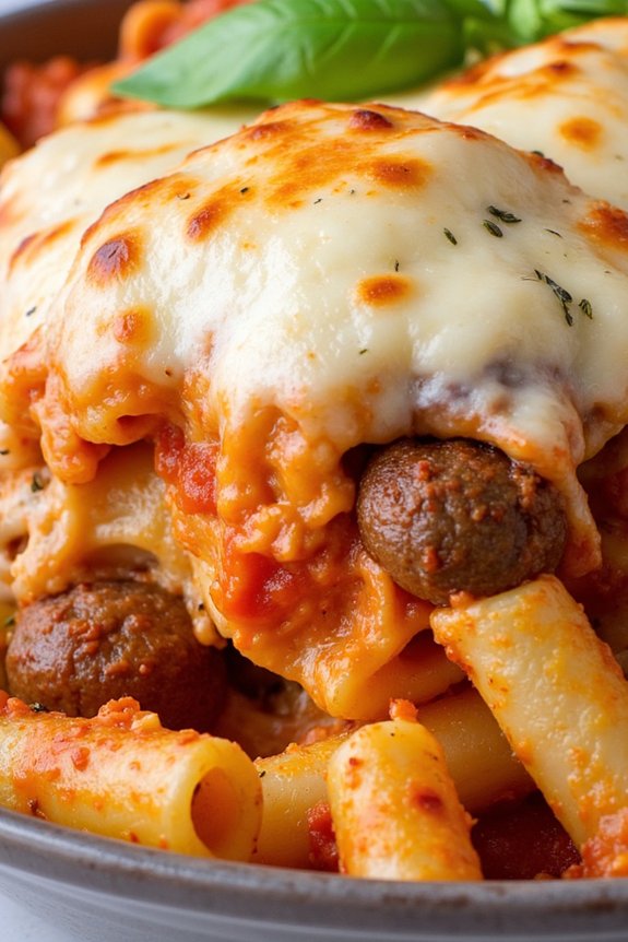 hearty baked ziti recipe