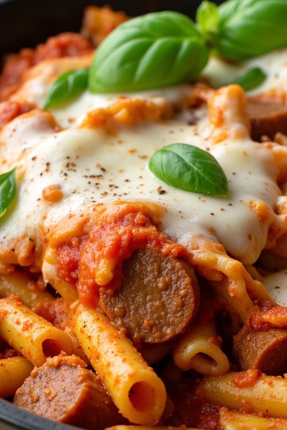 hearty baked ziti recipe