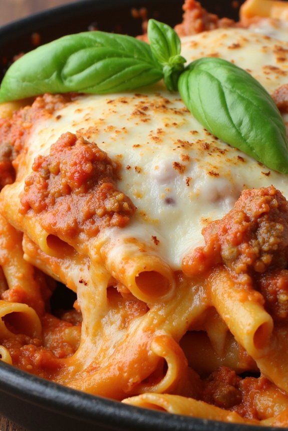 hearty baked ziti recipe