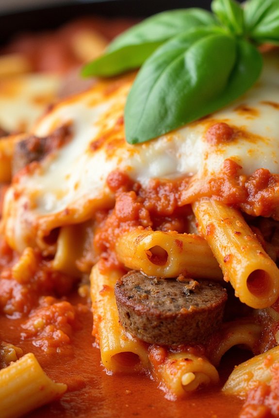 hearty baked ziti recipe