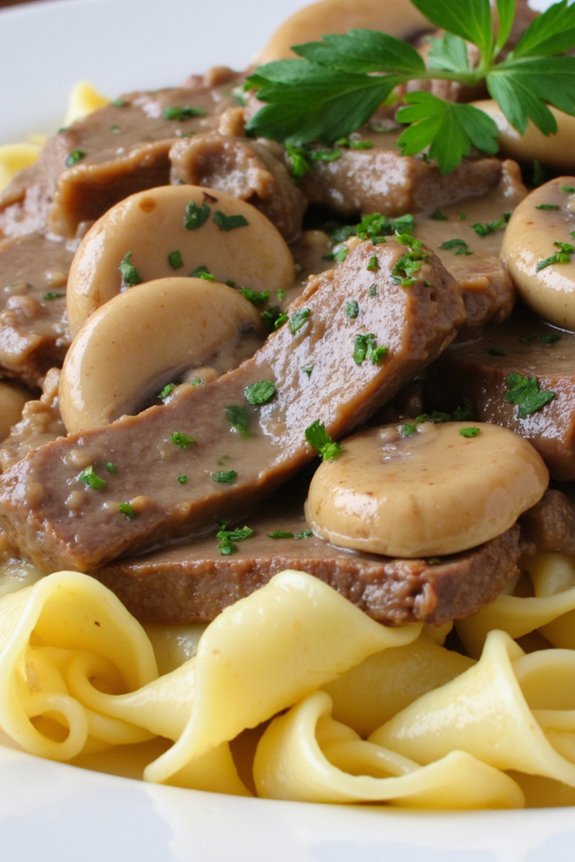 hearty beef stroganoff recipe