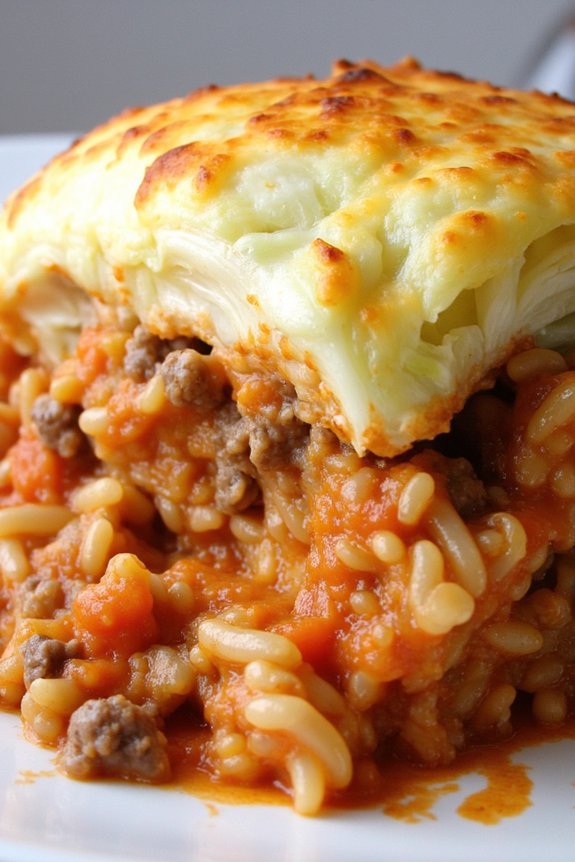 hearty cabbage roll casserole