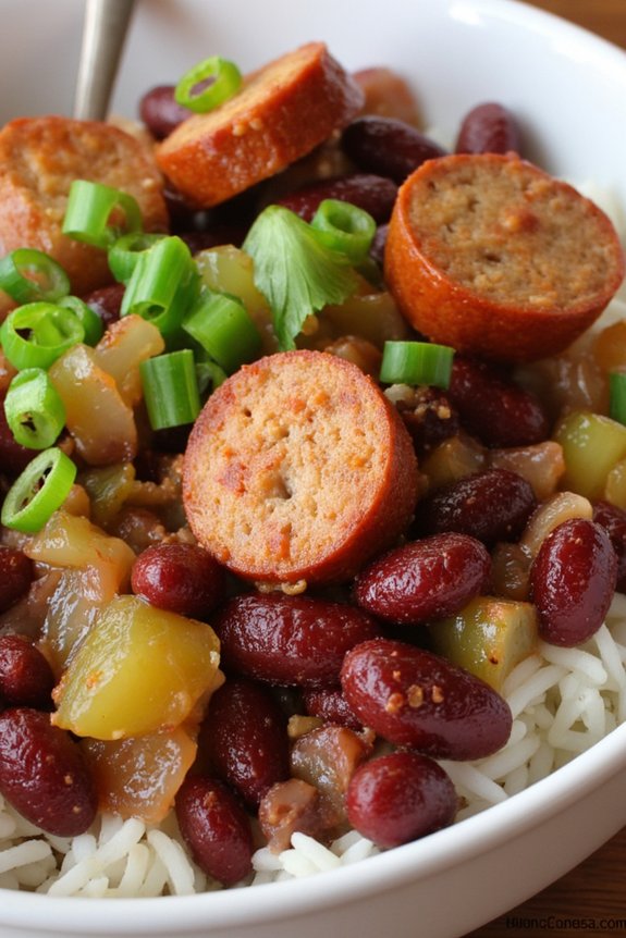 hearty cajun sausage dish
