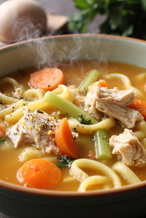 hearty chicken noodle soup
