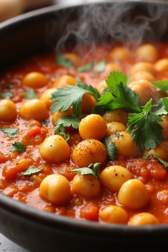 hearty chickpea tomato stew