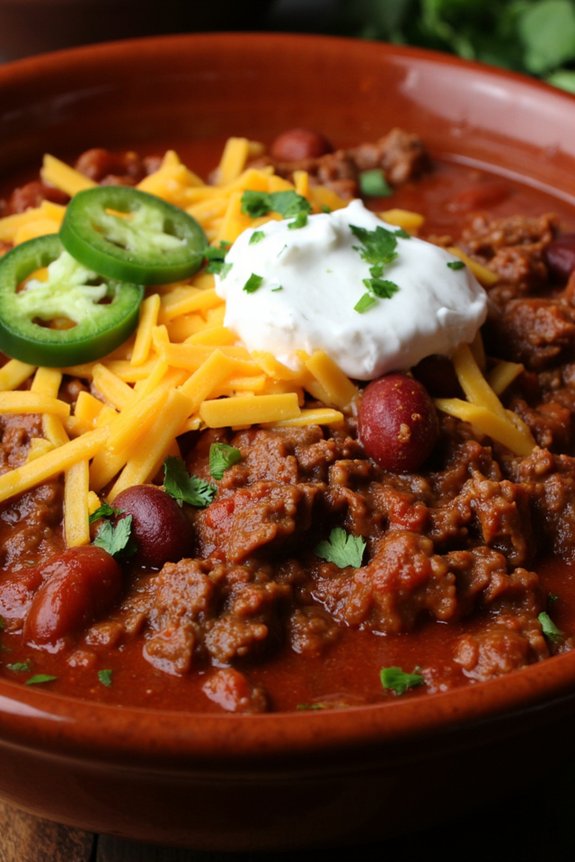 hearty classic beef chili
