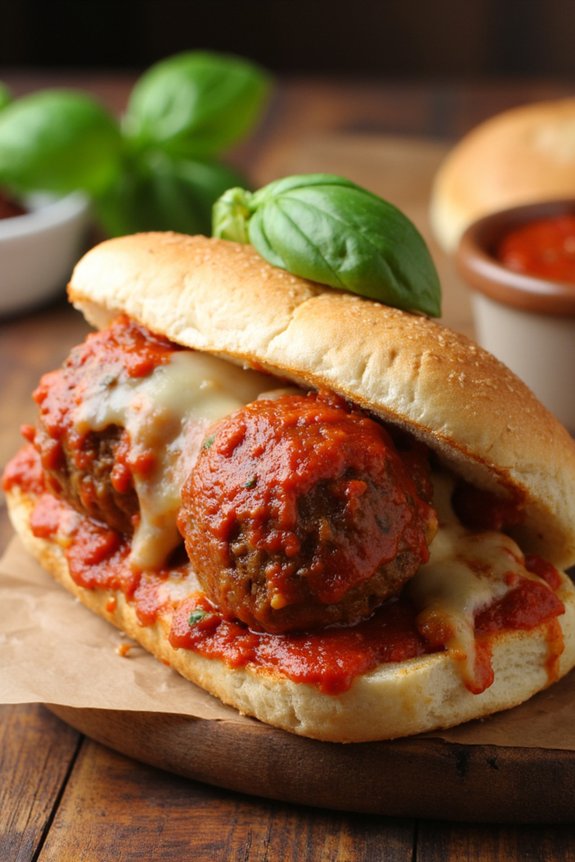 hearty flavorful meatball subs