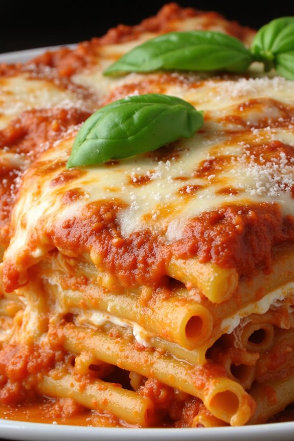 hearty italian american pasta bake