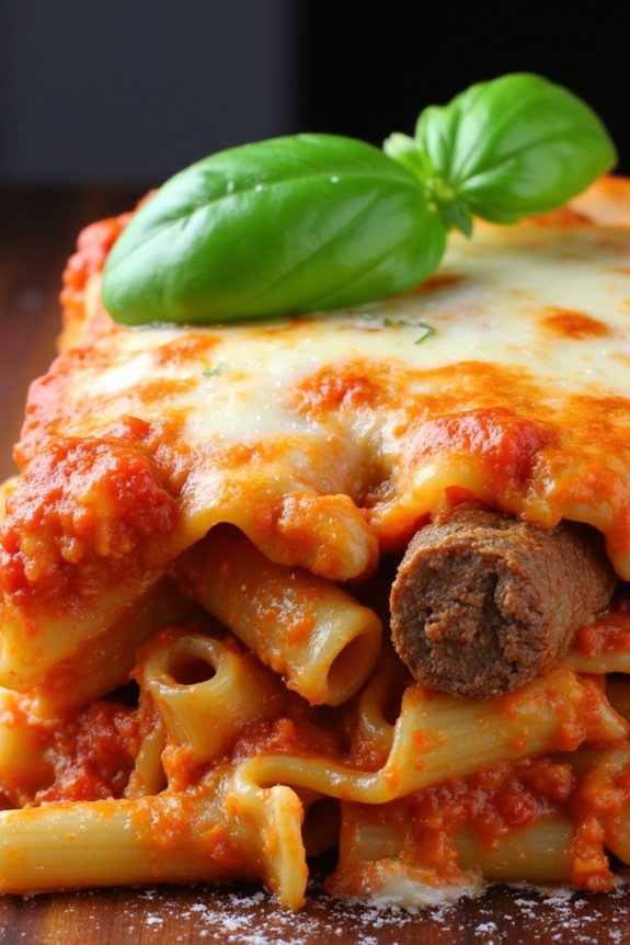 hearty italian pasta bake