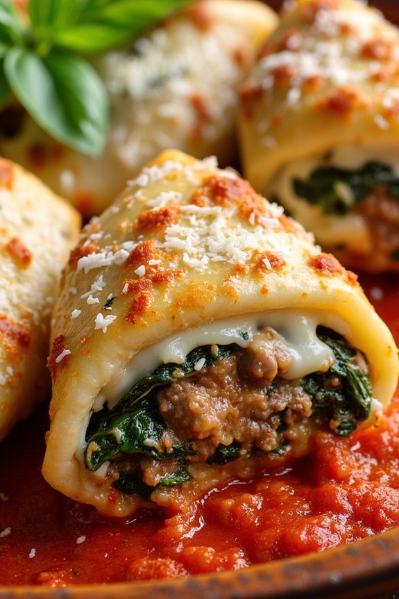 hearty italian stuffed shells