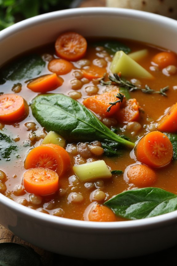 hearty lentil vegetable soup