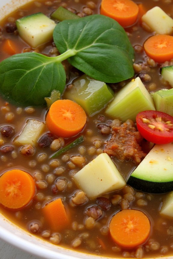 hearty lentil vegetable soup