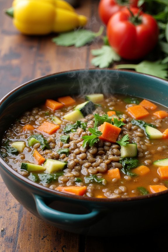 hearty lentil vegetable soup