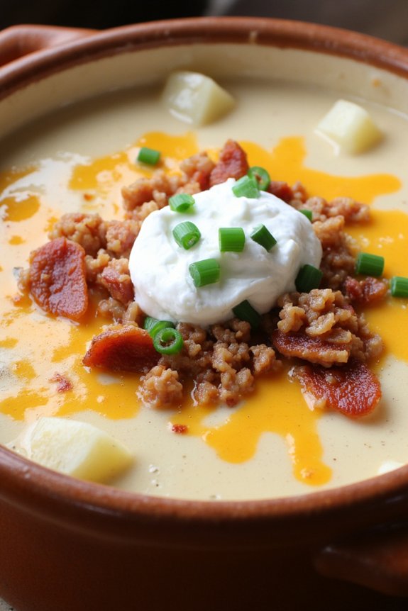 hearty loaded potato soup