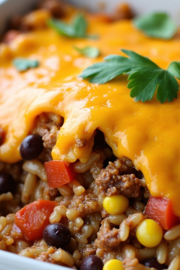 hearty mexican casserole dish