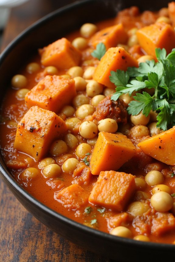 hearty moroccan chickpea stew