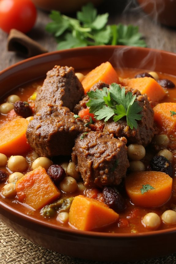 hearty moroccan lamb stew
