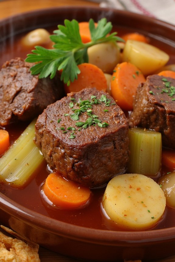 hearty old fashioned beef stew