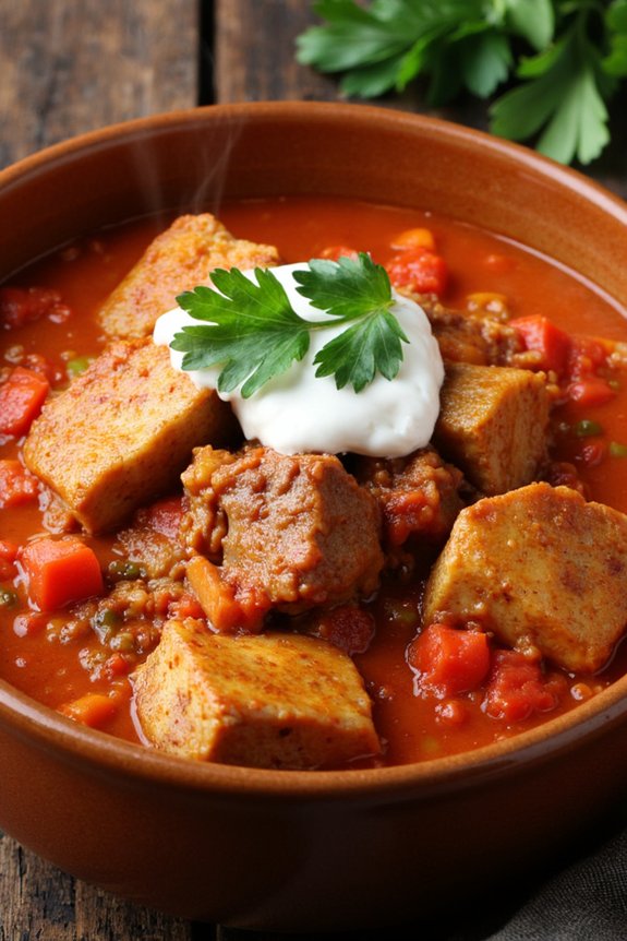 hearty pork goulash recipe