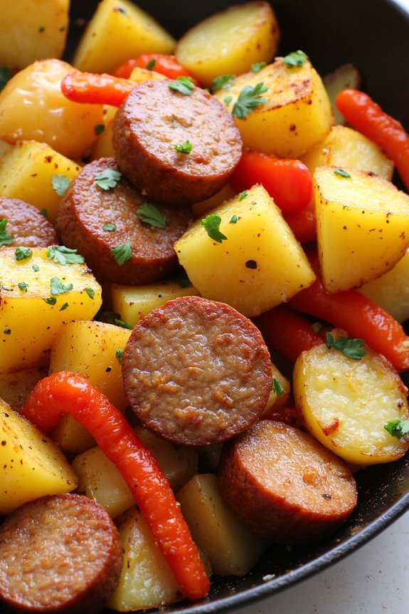 hearty potato sausage skillet