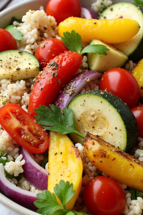 hearty roasted vegetable salad