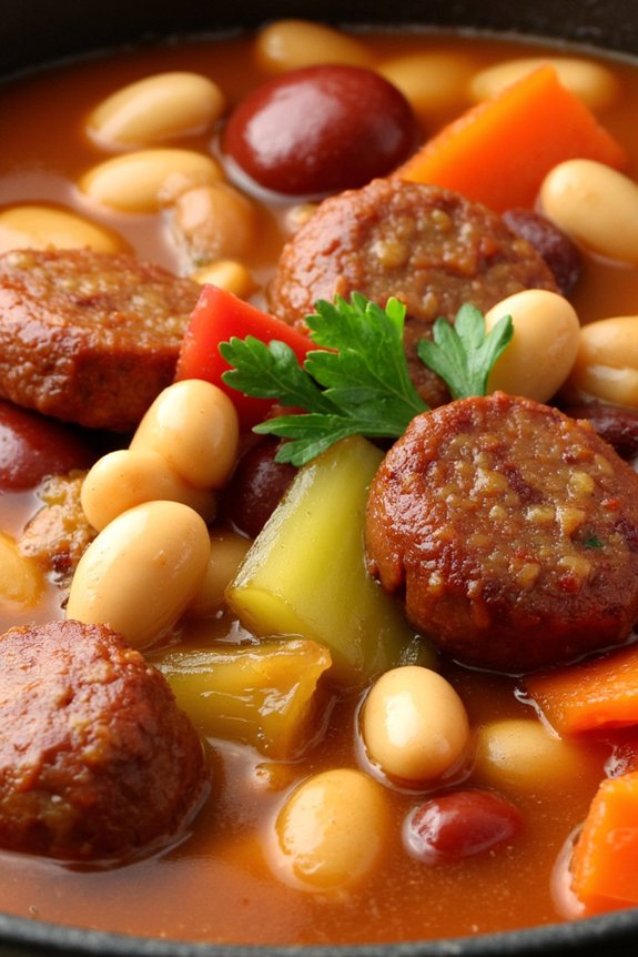 hearty sausage bean stew