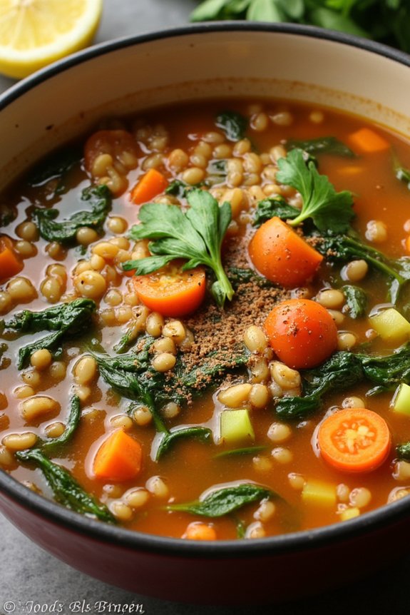 hearty savory lentil soup